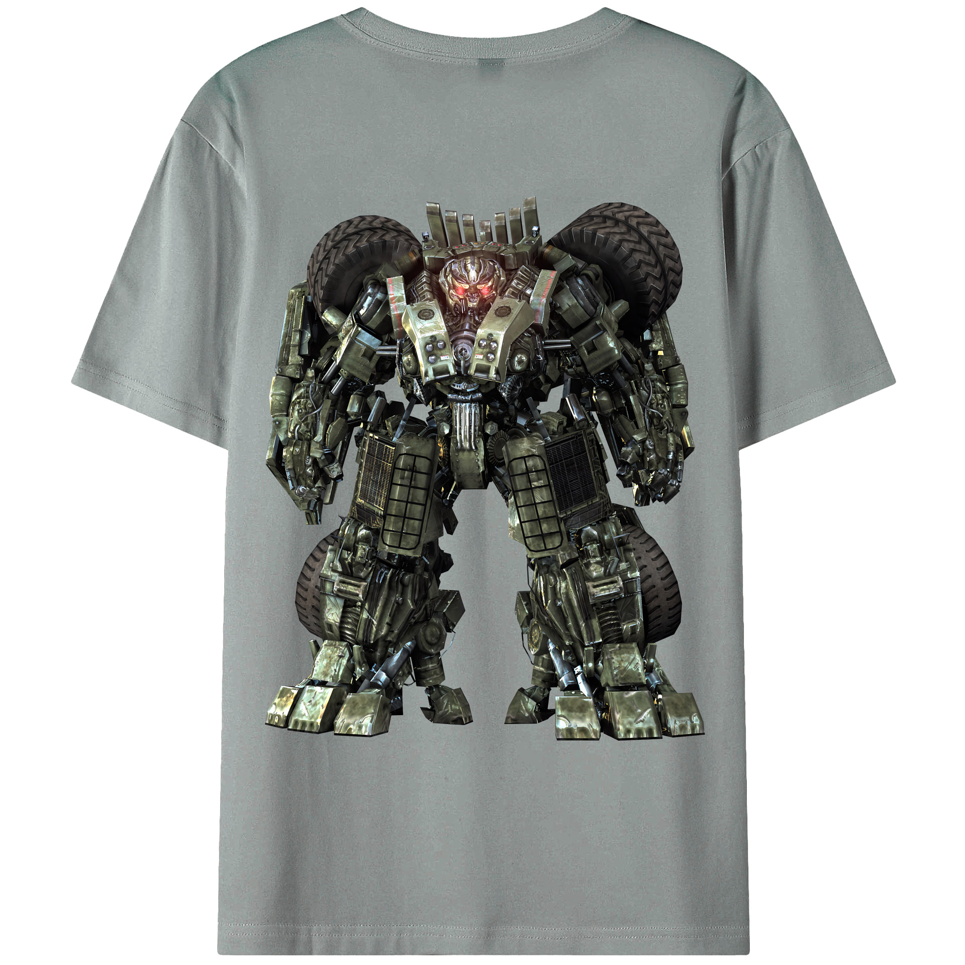 （画像用） Transformers トランスフォーマー 綿100％ メンズ半袖Tシャツ（バックプリント） 通気性